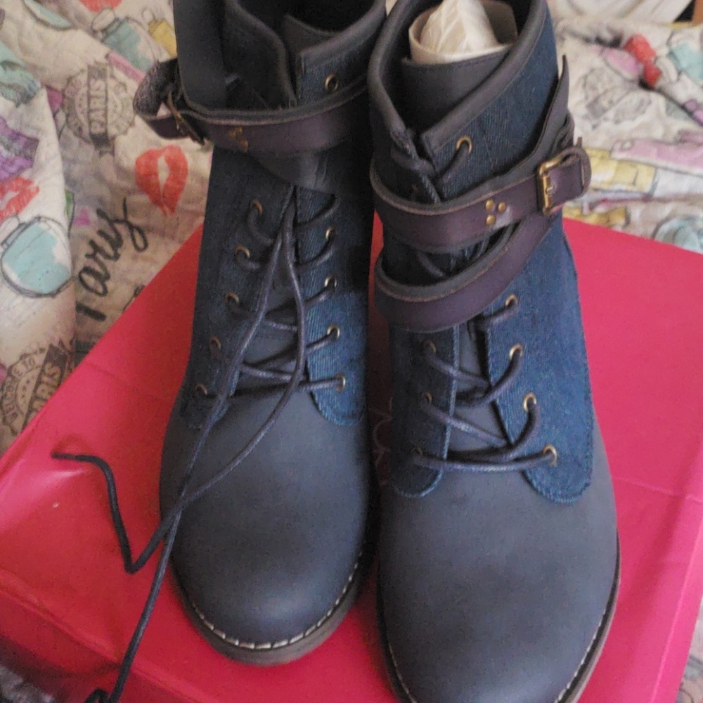Brand New Denim Booties